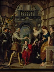 Der Medici-Zyklus: Henri IV (1553-1610) zieht in den Krieg nach Deutschland und überträgt die Regierung seines Königreichs an Marie de Medici (1573-1642), 20. März 1610, 1621-25
